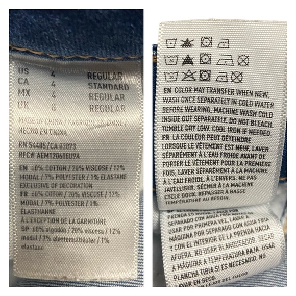 American Eagle Super Stretch X Jeans Jegging Blue - Picture 13 of 14